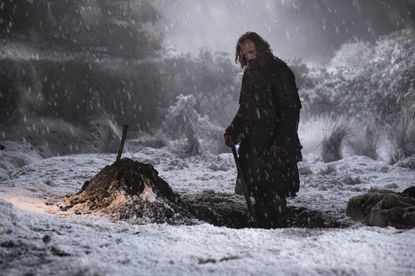 The Hound buries the dead.