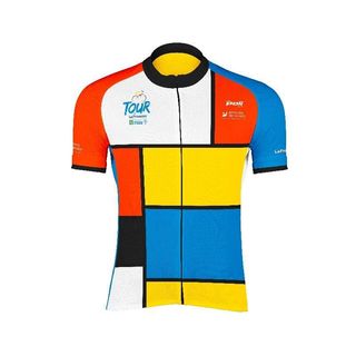 The 2019 Tour de La Provence leader's jersey recalls the La Vie Claire jersey.