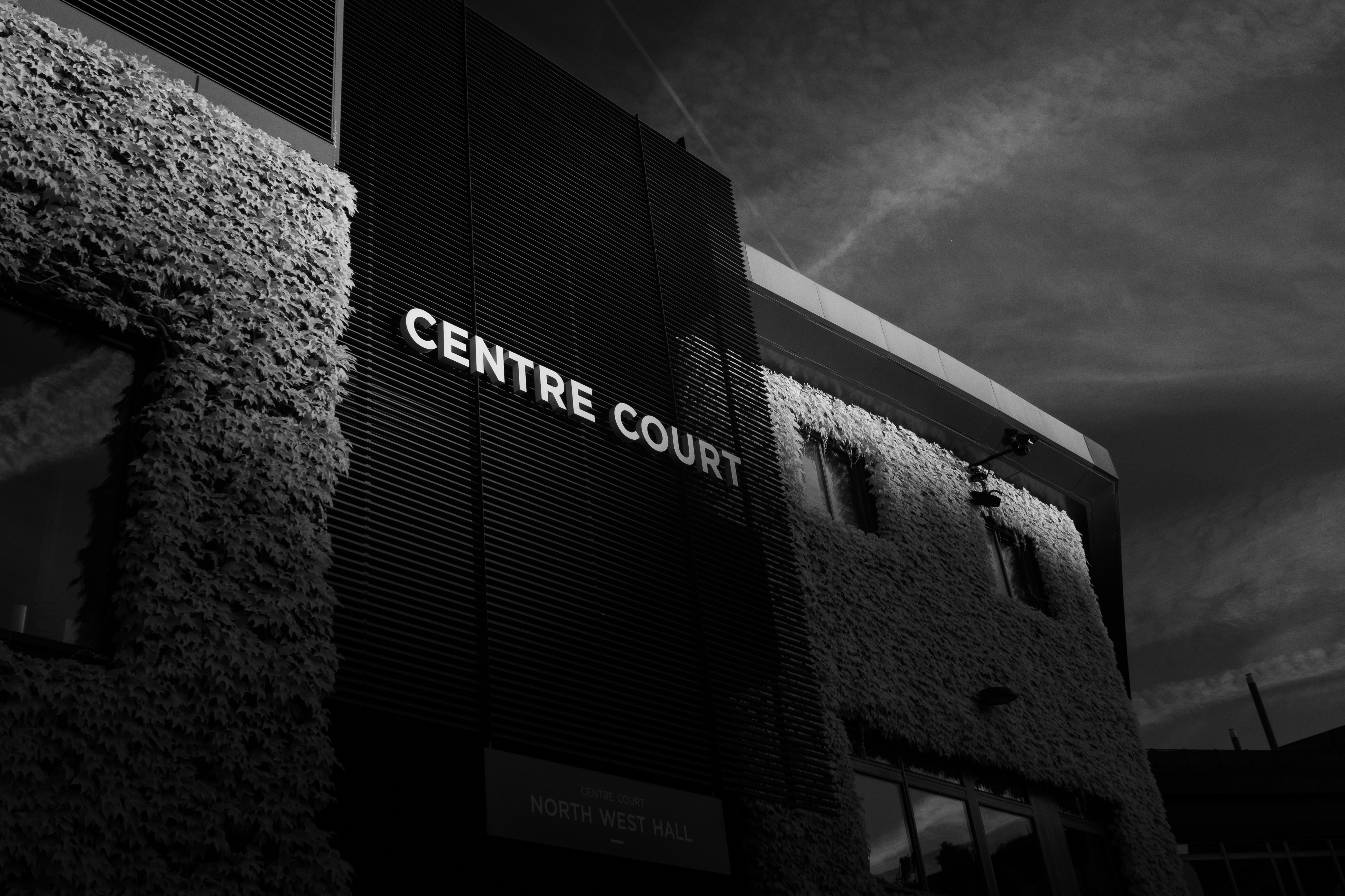 The Wimbledon tennis championships shot in infrared