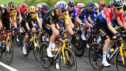 Jumbo-Visma in stage two of the Tour de France 