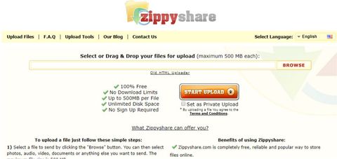 ZippyShare website