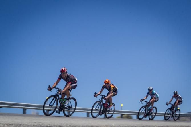 The break descends to Palm Springs.