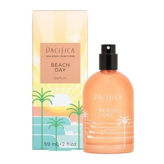 Pacifica Beauty Beach Day Spray, Natural & Essential Oils, Salt, Sandalwood, Orange Blossom, Smoky Notes, Eau De Toilette, 2 Oz