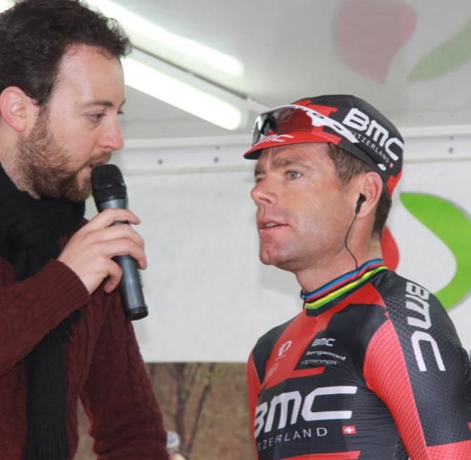 Cadel Evans (Team BMC Racing) at the start