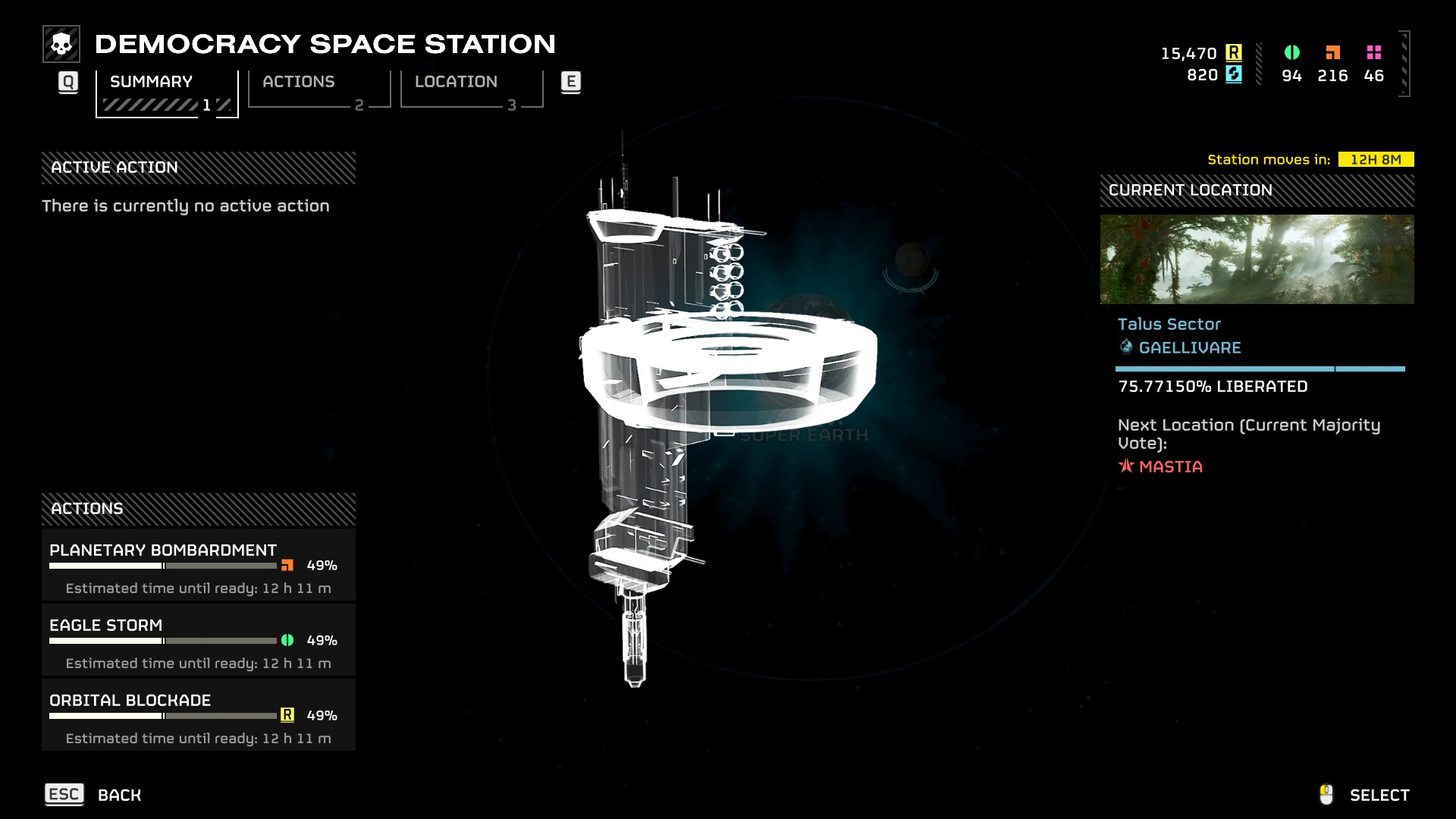 An assorted set of images displaying the new Democracy Space Station feature in Helldivers 2.