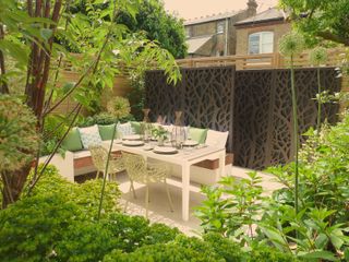 terrace ideas with screening plants