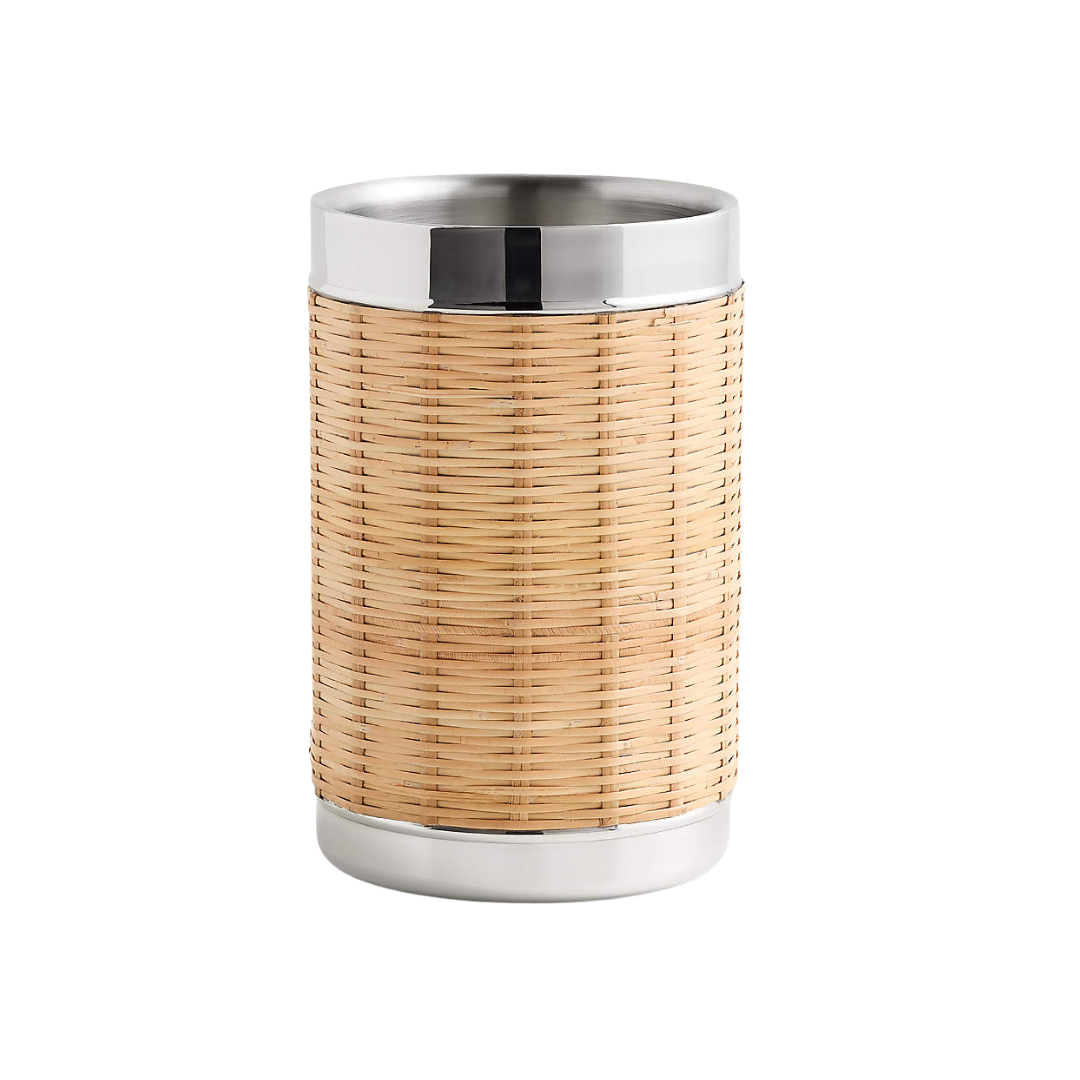 Crate &amp;amp; Barrel, Amici Wicker Wine Cooler