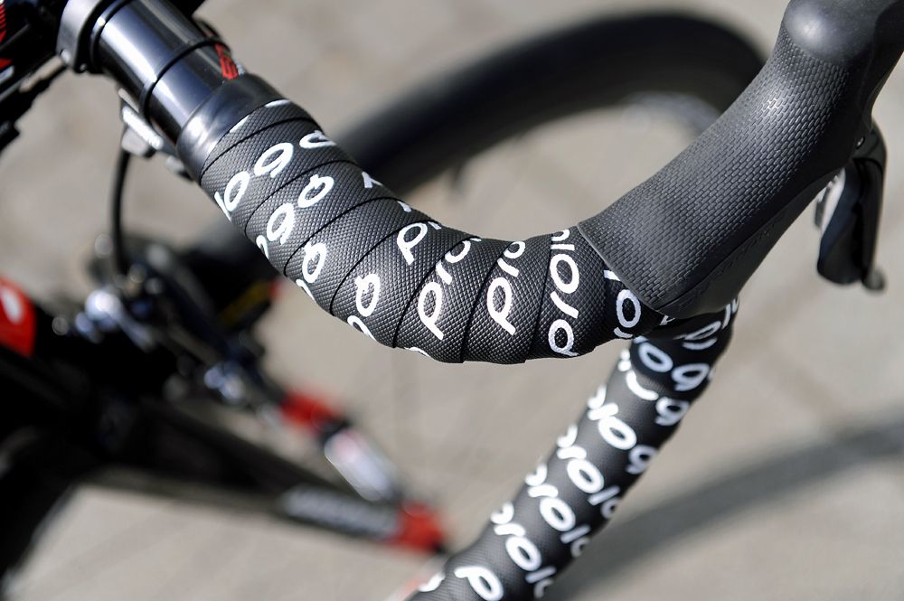 Double-taped Prologo bar tape for Bora-Argon 18