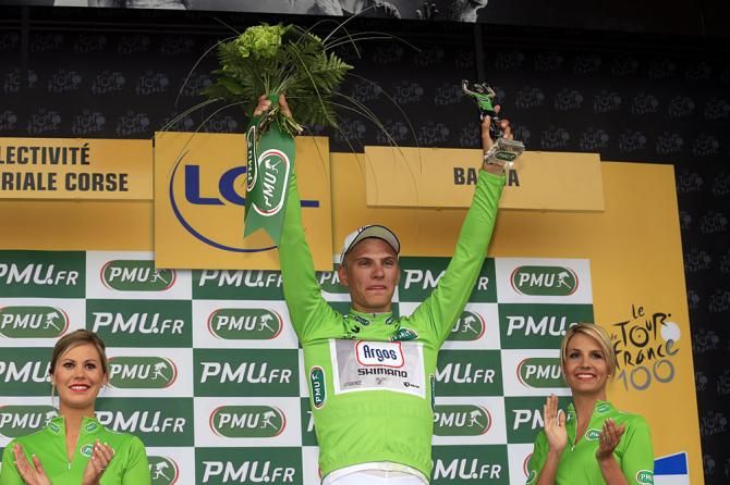 Marcel Kittel (Argos-Shimano) in the green jersey