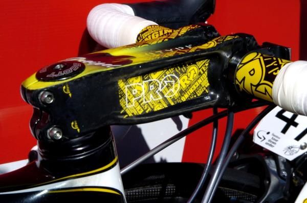 A big rider needs a big stem, and there's no big rider like Tour Down Under race winner Andre Greipel (HTC-Columbia).