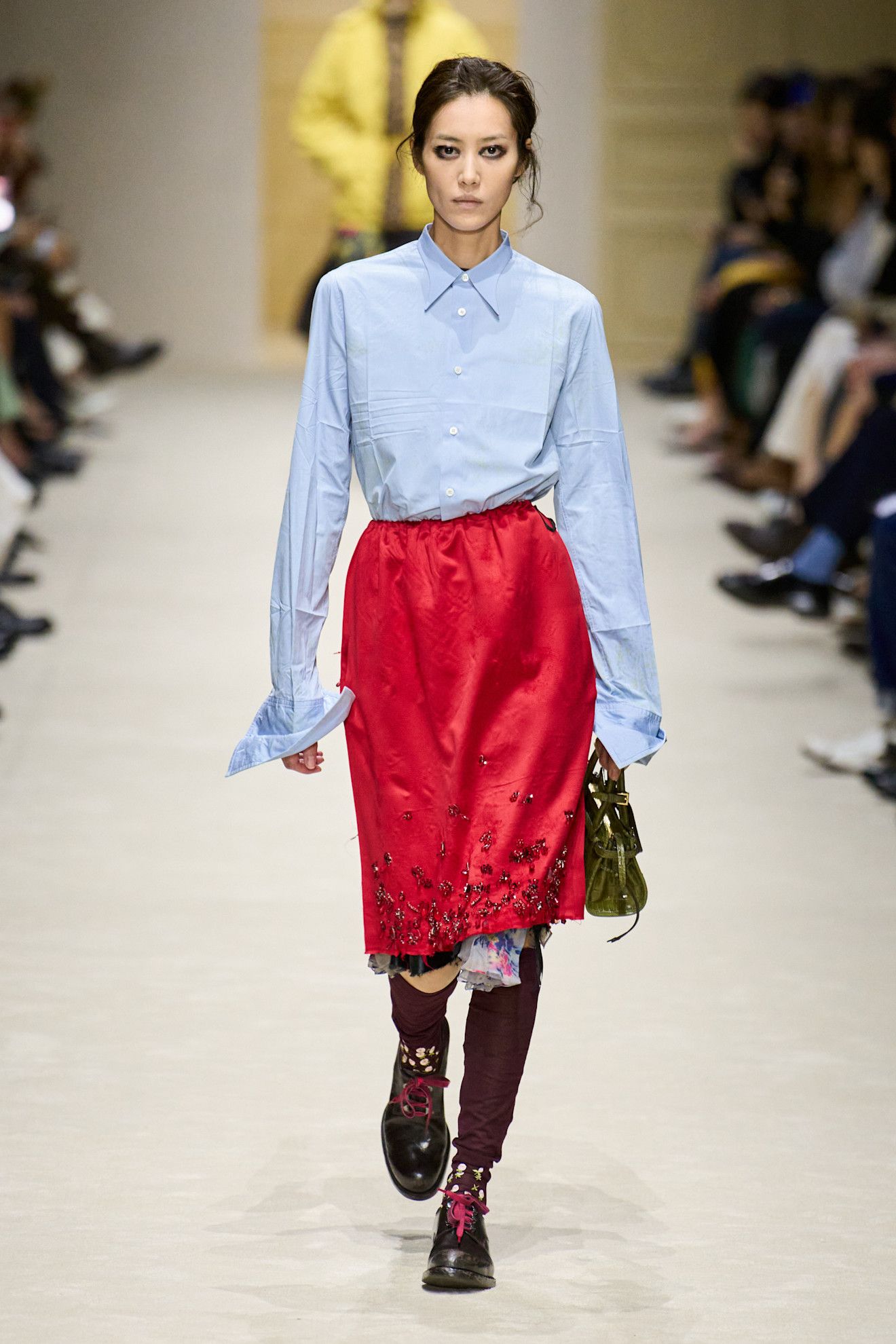 Skirt trend on a fall/winter 2026 runway.
