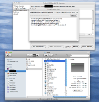 Installing Android SDK in OS X
