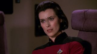 Michelle Forbes as Ro Laren in Star Trek: The Next Generation