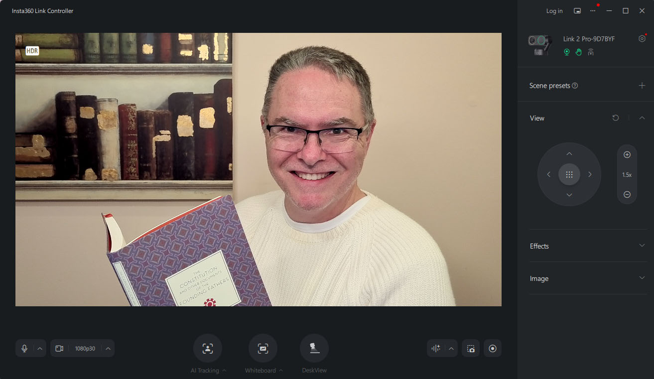 Insta360 Link Controller Interface