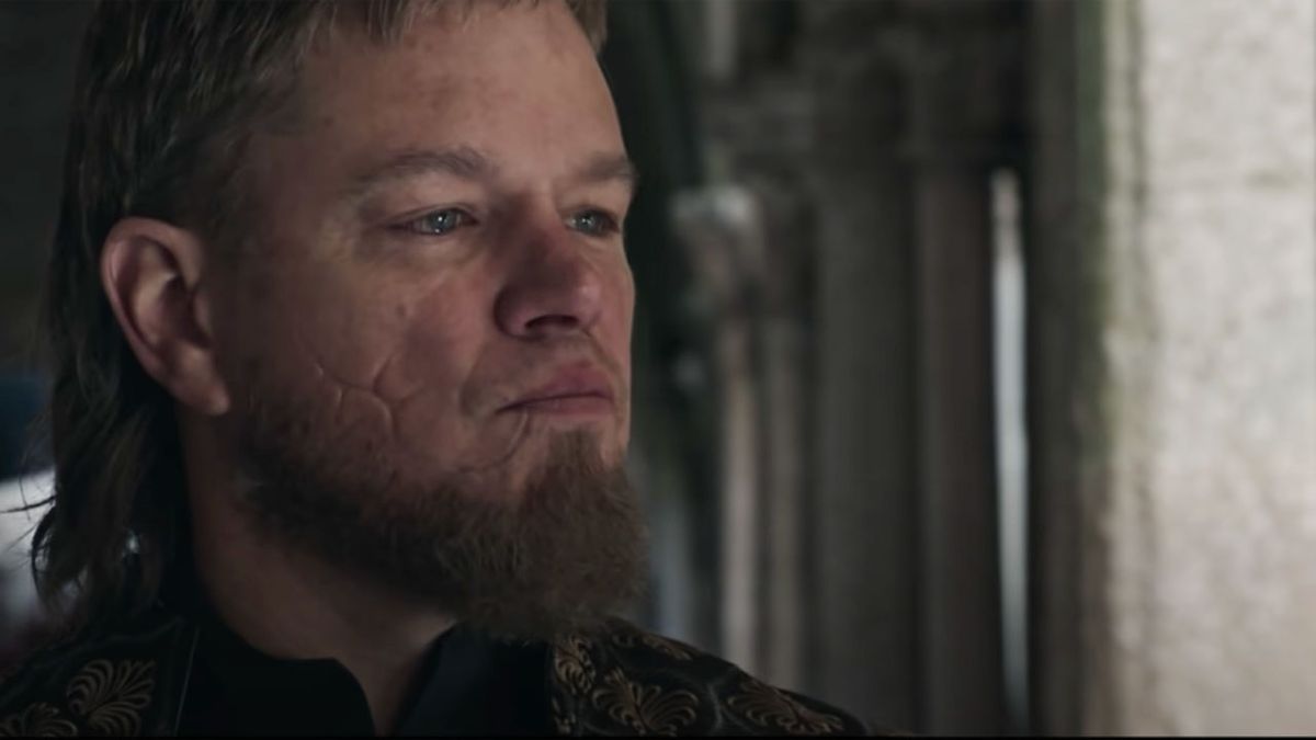 Matt Damon in the trailer for The Last Duel