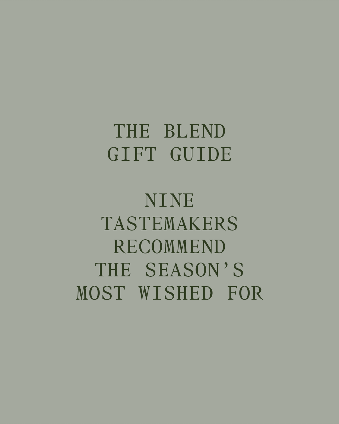 Luxury Gift Guide