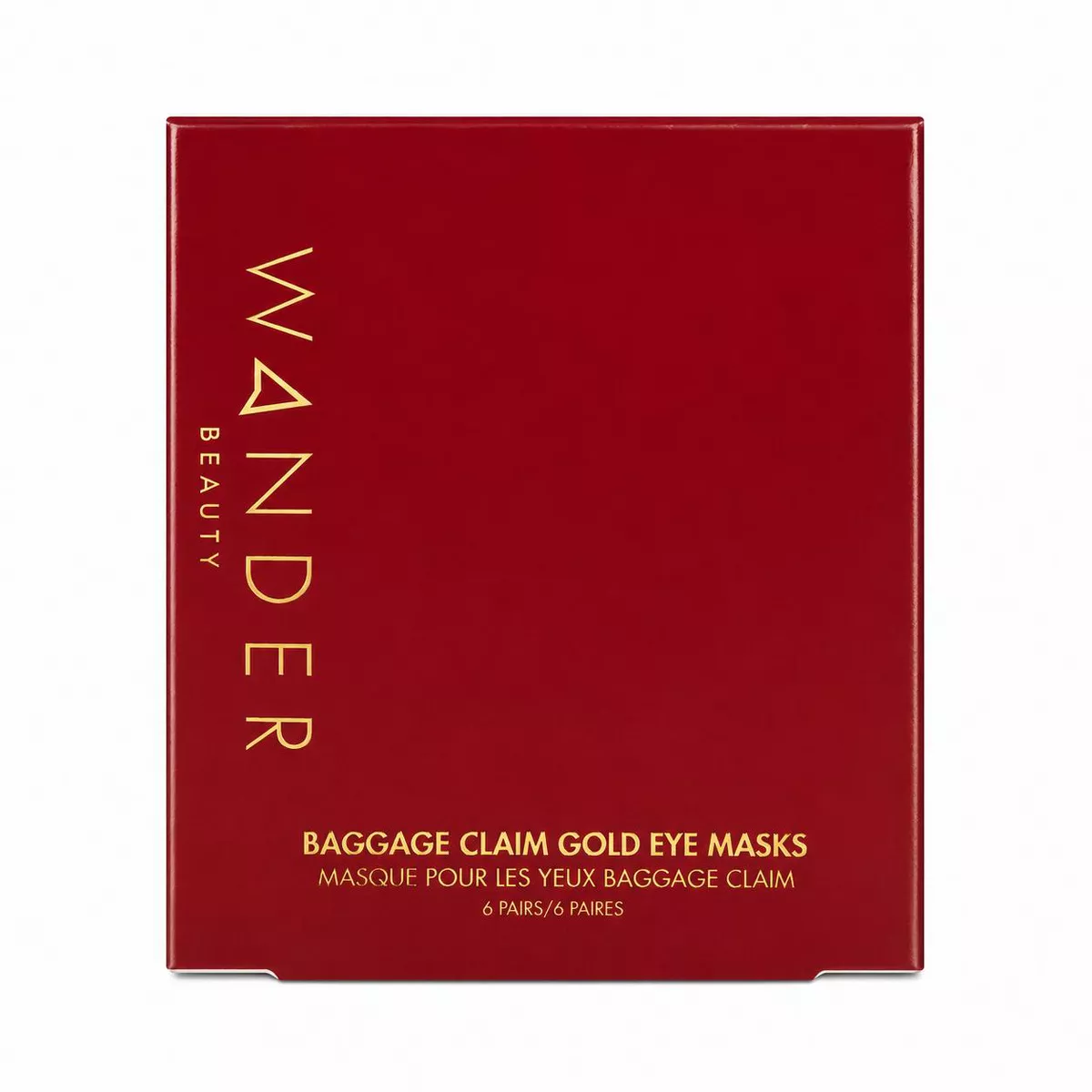 Wander Beauty Baggage Claim Eye Masks - Gold - 6 Pairs