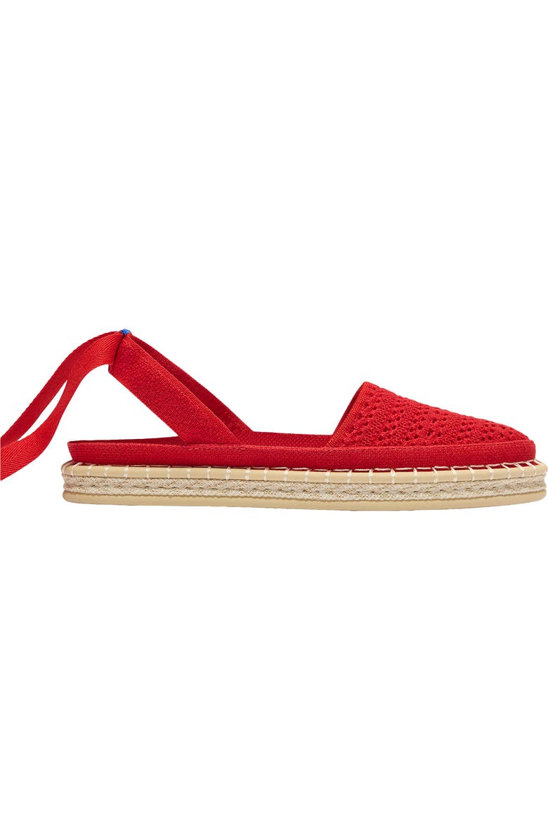 The D'orsay Ankle Tie Espadrille Flat