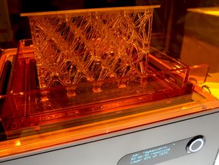 Formlabs Form 1+ Resin printer in action.