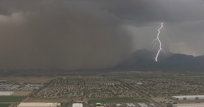 A dust storm in Phoenix