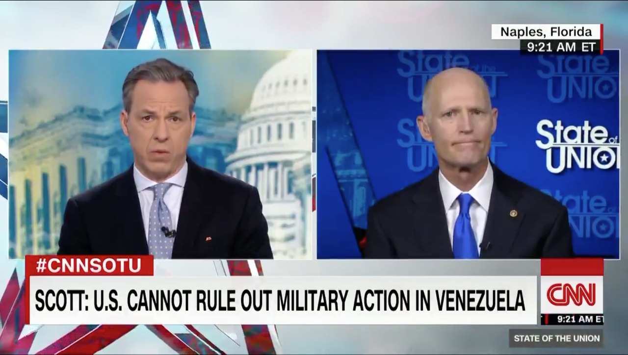 Jake Tapper and Rick Scott.