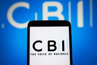 Confederation of British Industry (CBI) logo on a smartphone screen