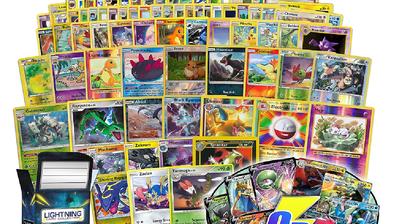 Pokemon cards that you can buy on Amazon.