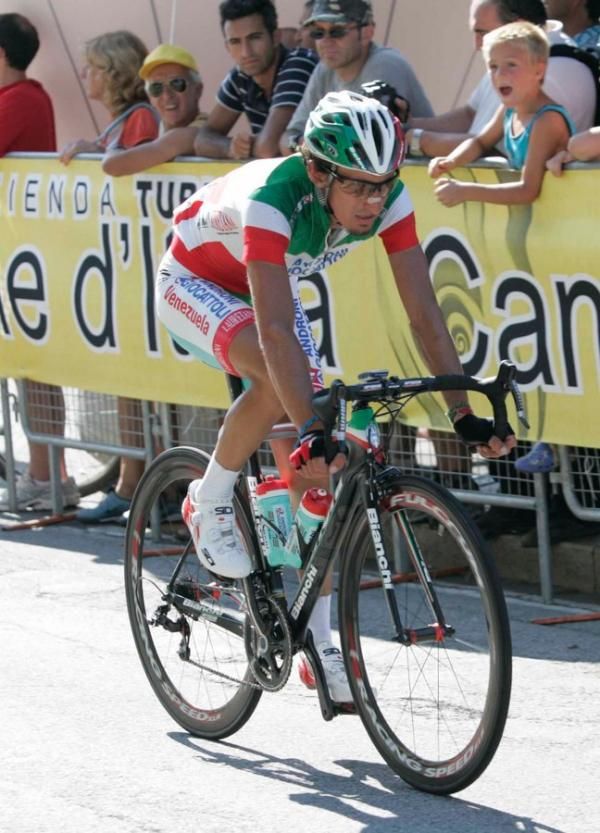 Current Italian national champion Franco Pellizotti (Ita) Androni Giocattoli - Venezuela