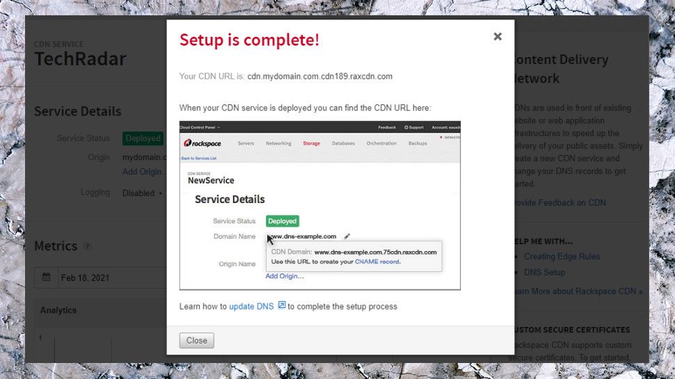 Rackspace CDN review TechRadar