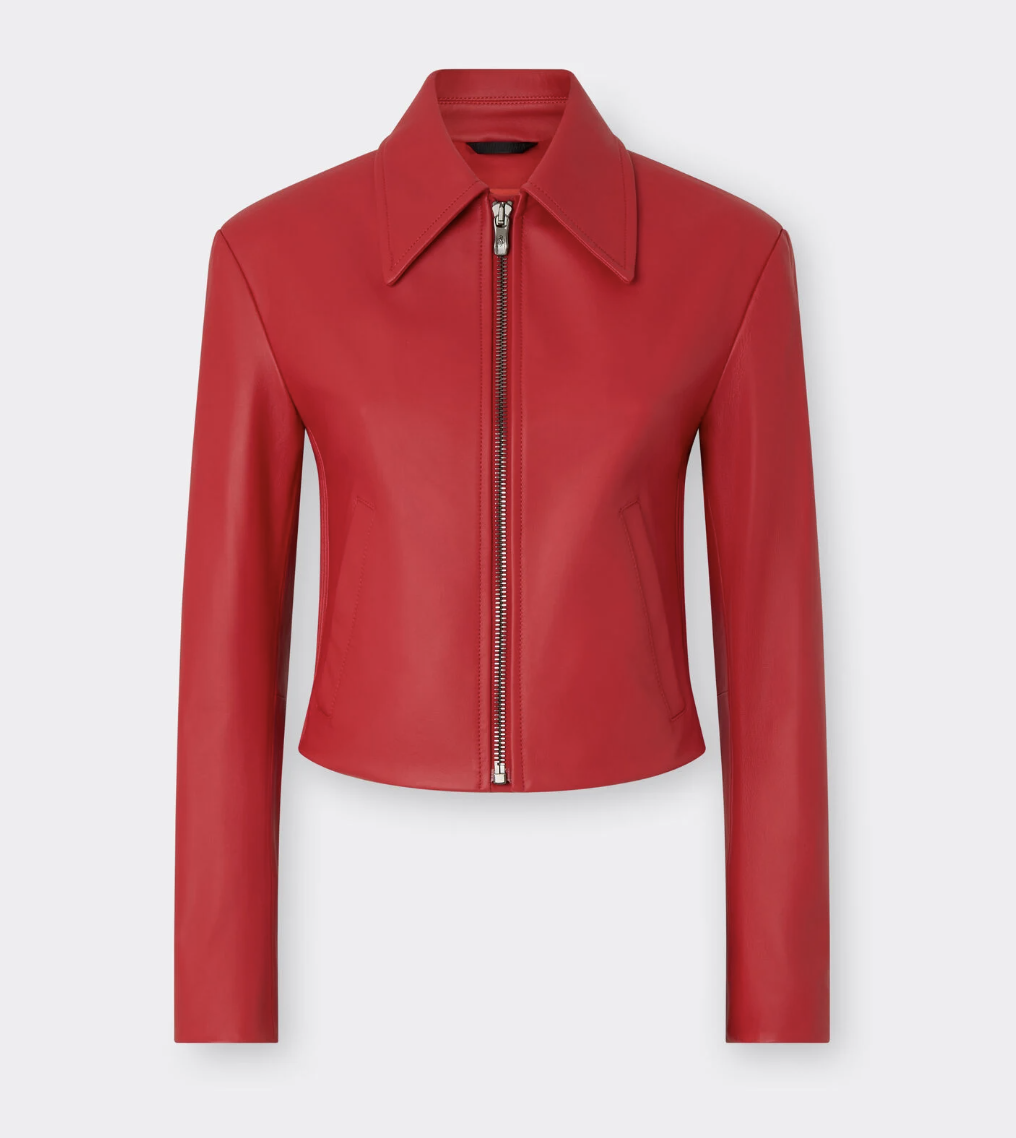 Ferrari, Nappa Leather Biker Jacket