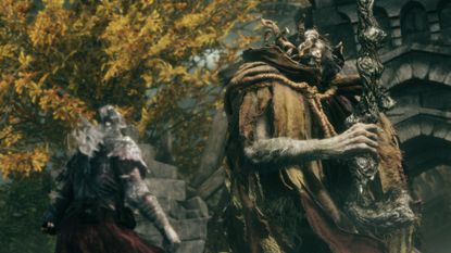 The player approaching a boss fight in Elden Ring Tarnished Edition on Nintendo Switch 2