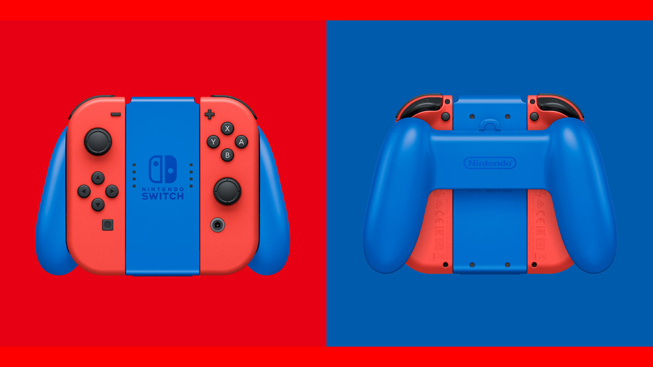 Nintendo Switch Mario Red and Blue Joy-Con Grip