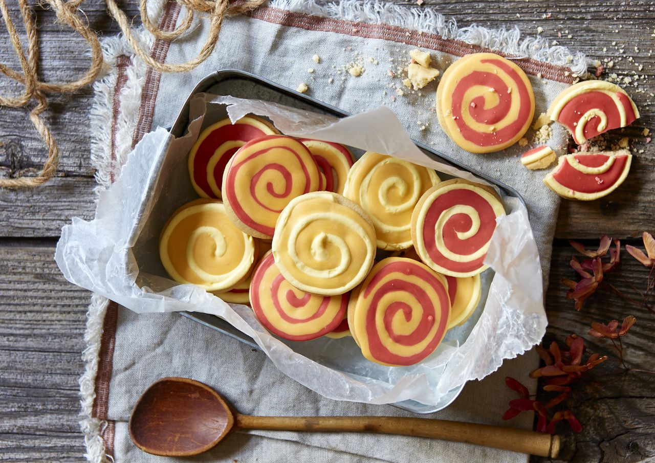 catherine wheel cookies