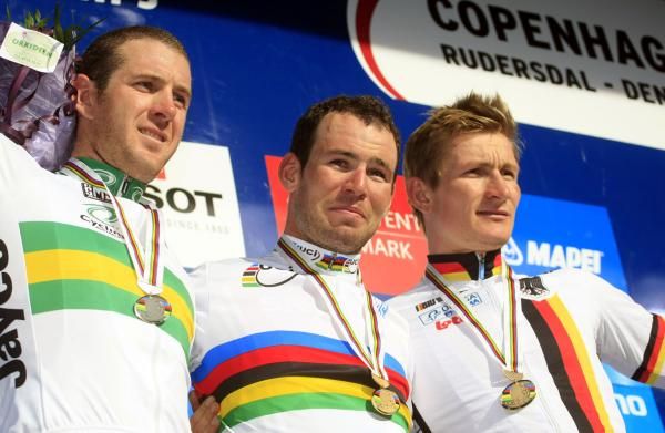 Cavendish was emotional on the podium