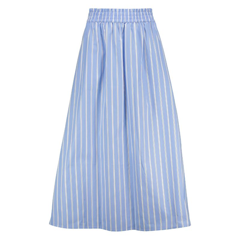 F&amp;amp;F, Pure Cotton Poplin Stripe Co-ord Midi Skirt
