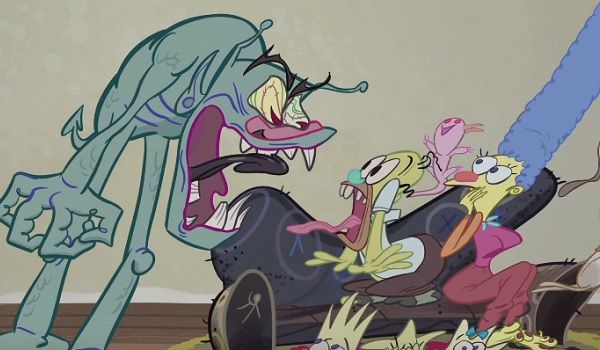 The Simpsons Couch Gag From Ren And Stimpy Creator Couldn't Be Creepier ...