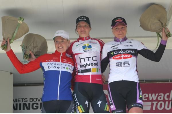Podium: 1. Adrie Visser (HTC Highroad Women); 2. Loes Gunnewijk (Nederland Bloeit); 3. Olga Zabelinskaya (Diadora - Pasta Zara)