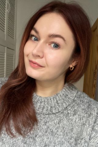 Lucy wearing the VIEVE Skin Nova Complexion Balm in shade 120