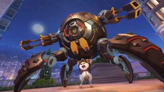 Overwatch 2 hero Wrecking Ball lifts off his huge robot