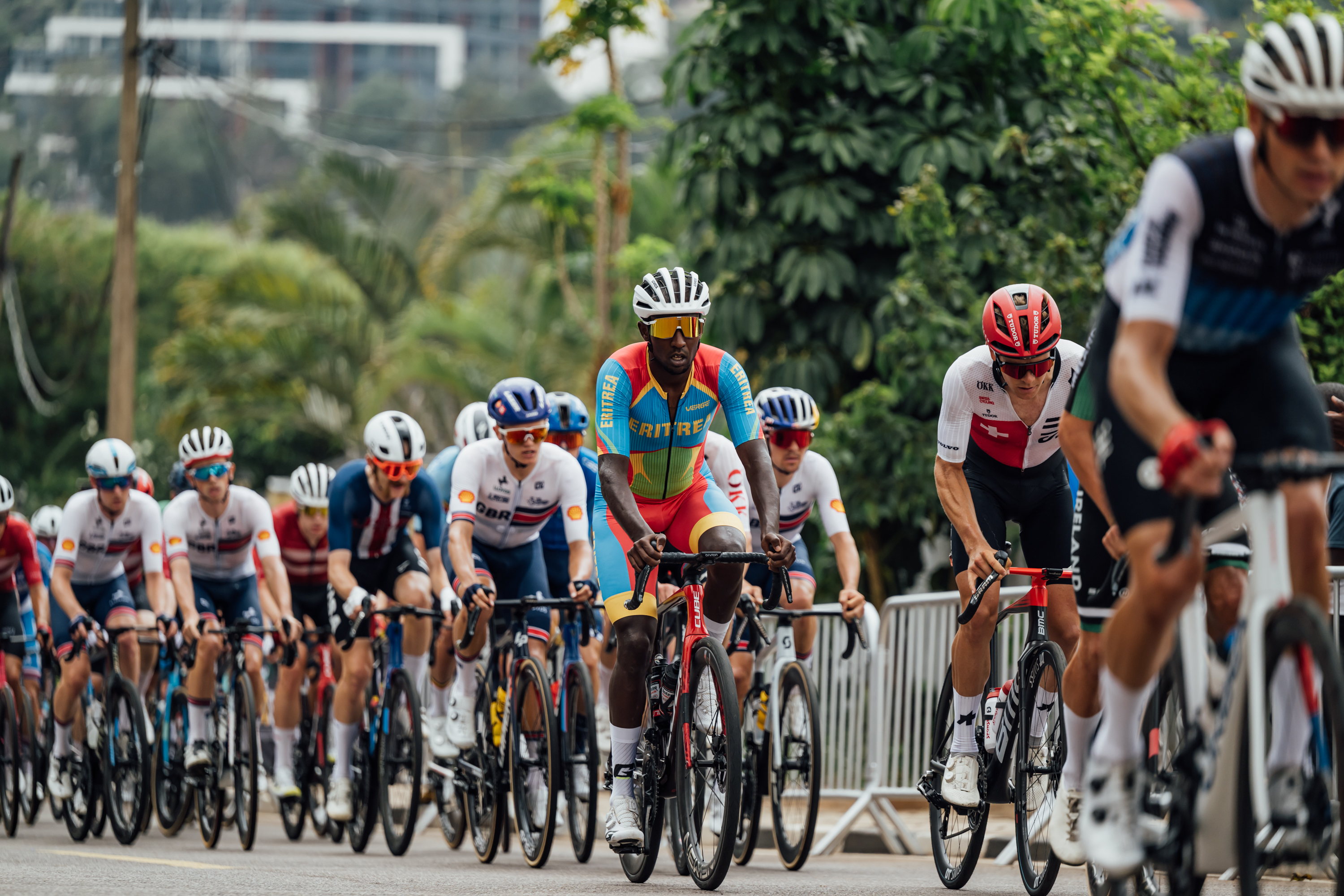 Biniam Girmay en el Campeonato Mundial de Road de UCI
