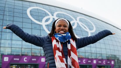Lauryn Williams during the 2014 Winter Olympics in Sochi, Russia.