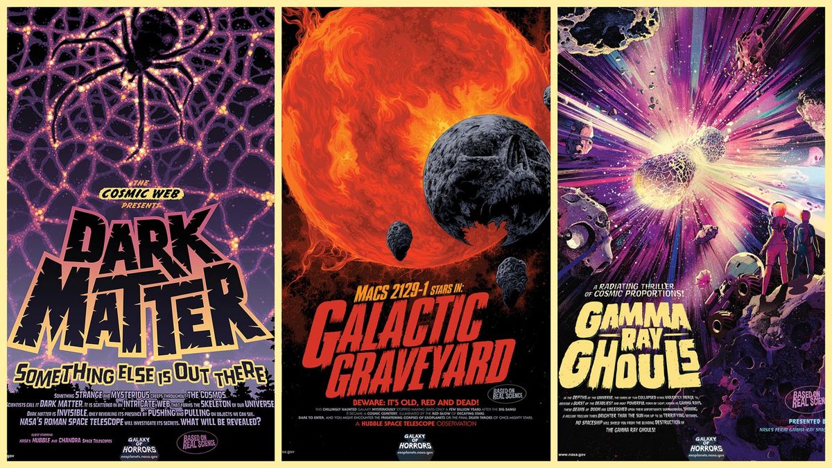 Celebrate Halloween the NASA way with these three Galaxy of Horrors posters for 2020.