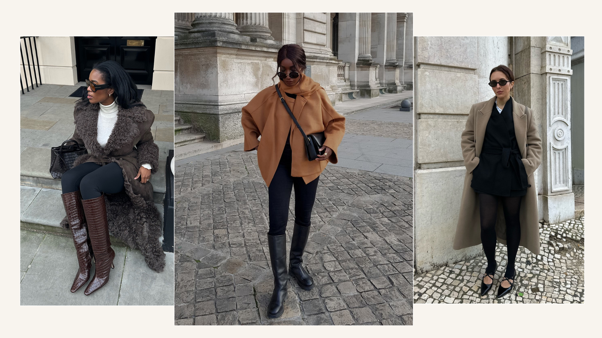 Coat and leggings outfits