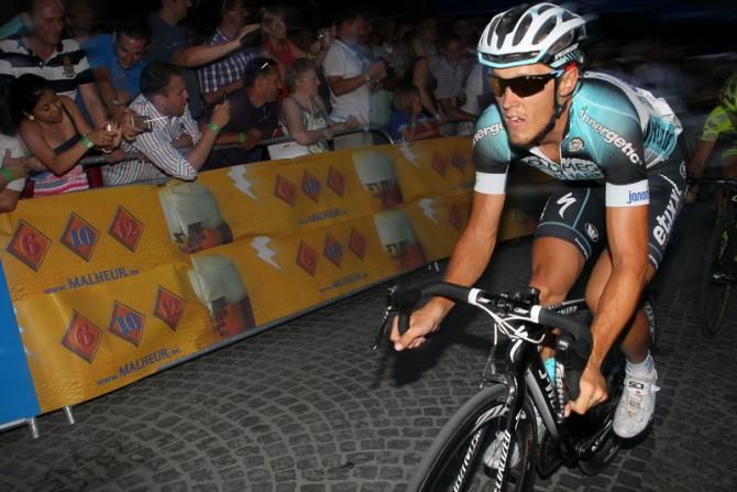 Matteo Trentin (Omega Pharma-QuickStep) in action in Aalst