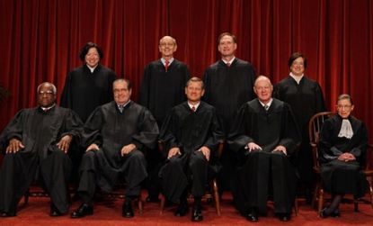 The sitting Supreme Court Justices. 