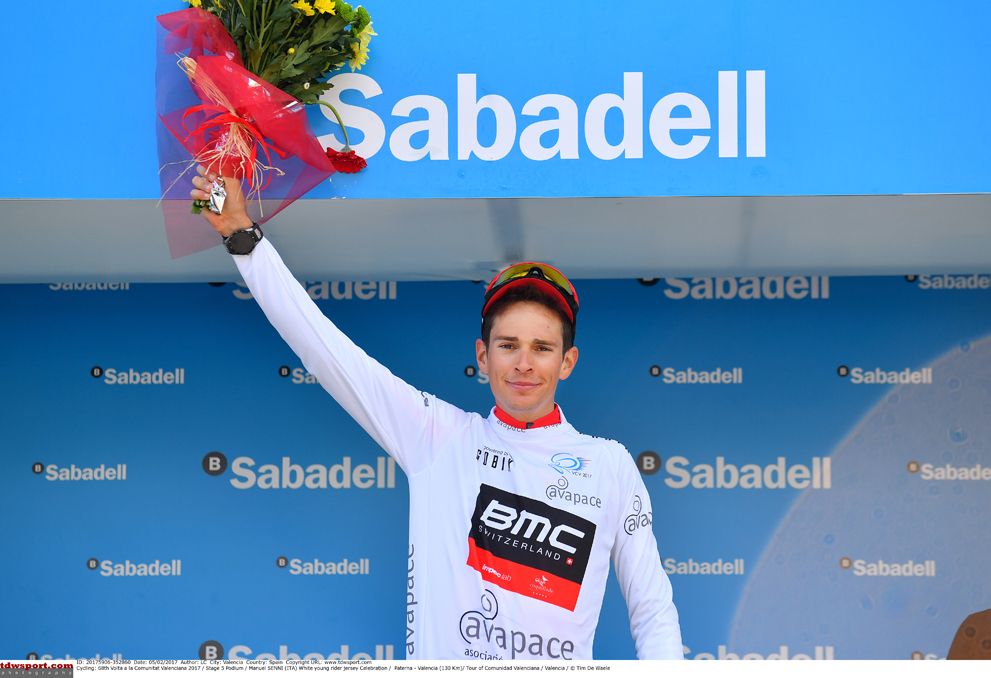 Manuel Senni (BMC Racing Team) winner of the white jersey