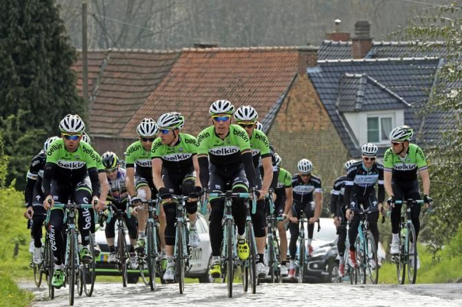 Both Belkin and Omega Pharma QuickStep trained on the course