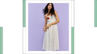 H&M floral linen dress