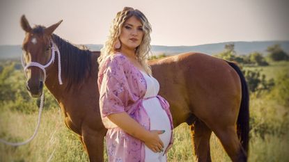 Taylor Parker pictured as part of the Maternal Instinct documentary on Netflix