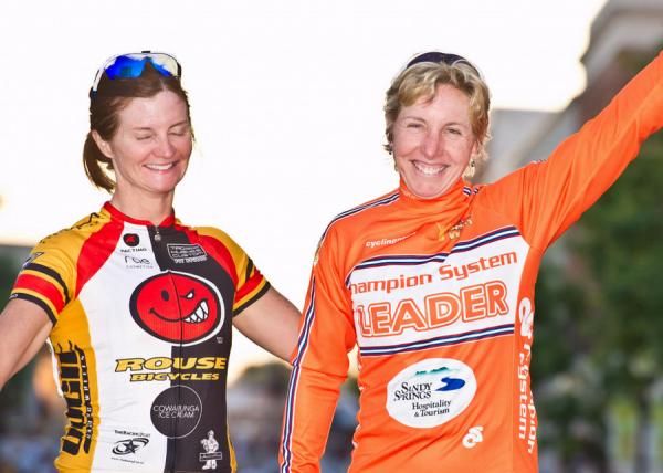 Laura Van Gilder (R) claims the Speed Week Series lead